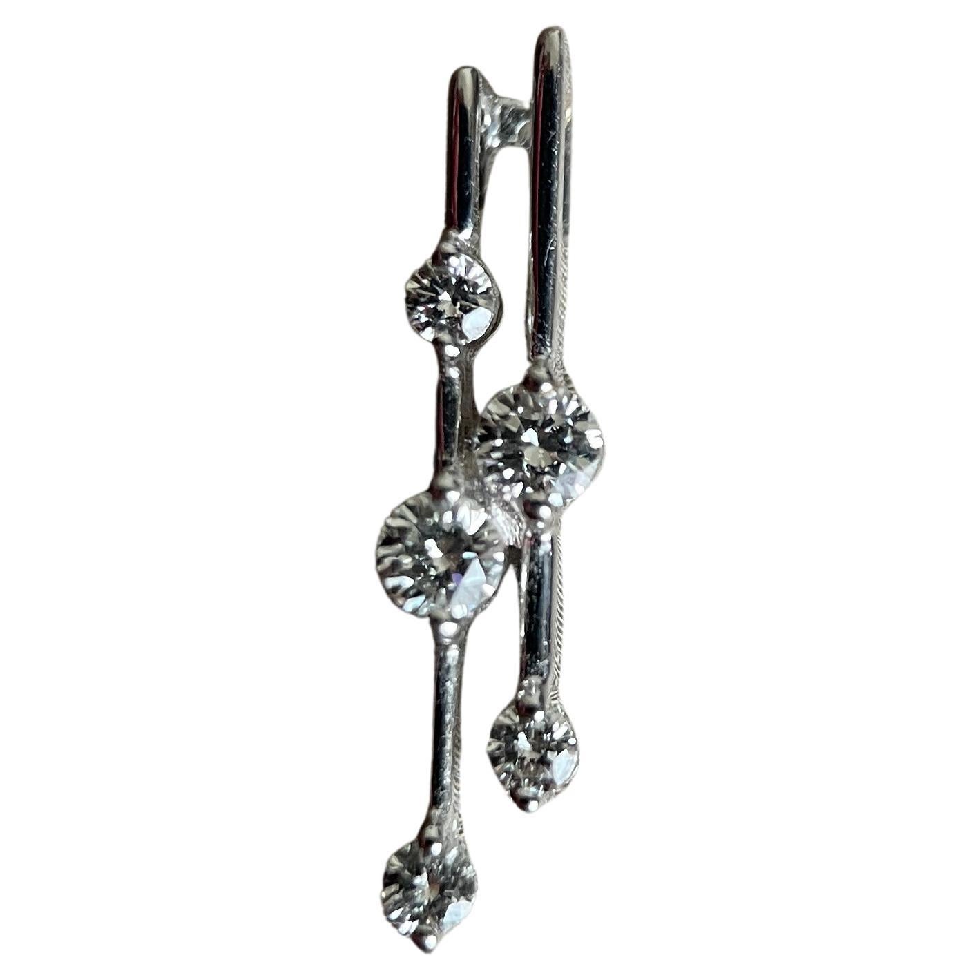 Colgante de diamante natural 0,2Ct-5pcs
