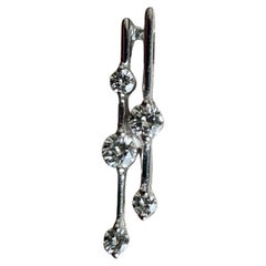 Colgante de diamante natural 0,2Ct-5pcs