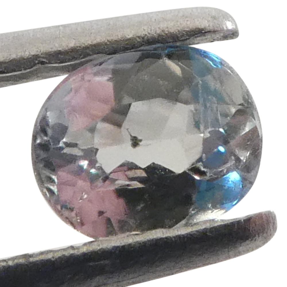 0.2ct Oval Yellowish Green to Greyish Purple Alexandrite from Brazil For Sale 6