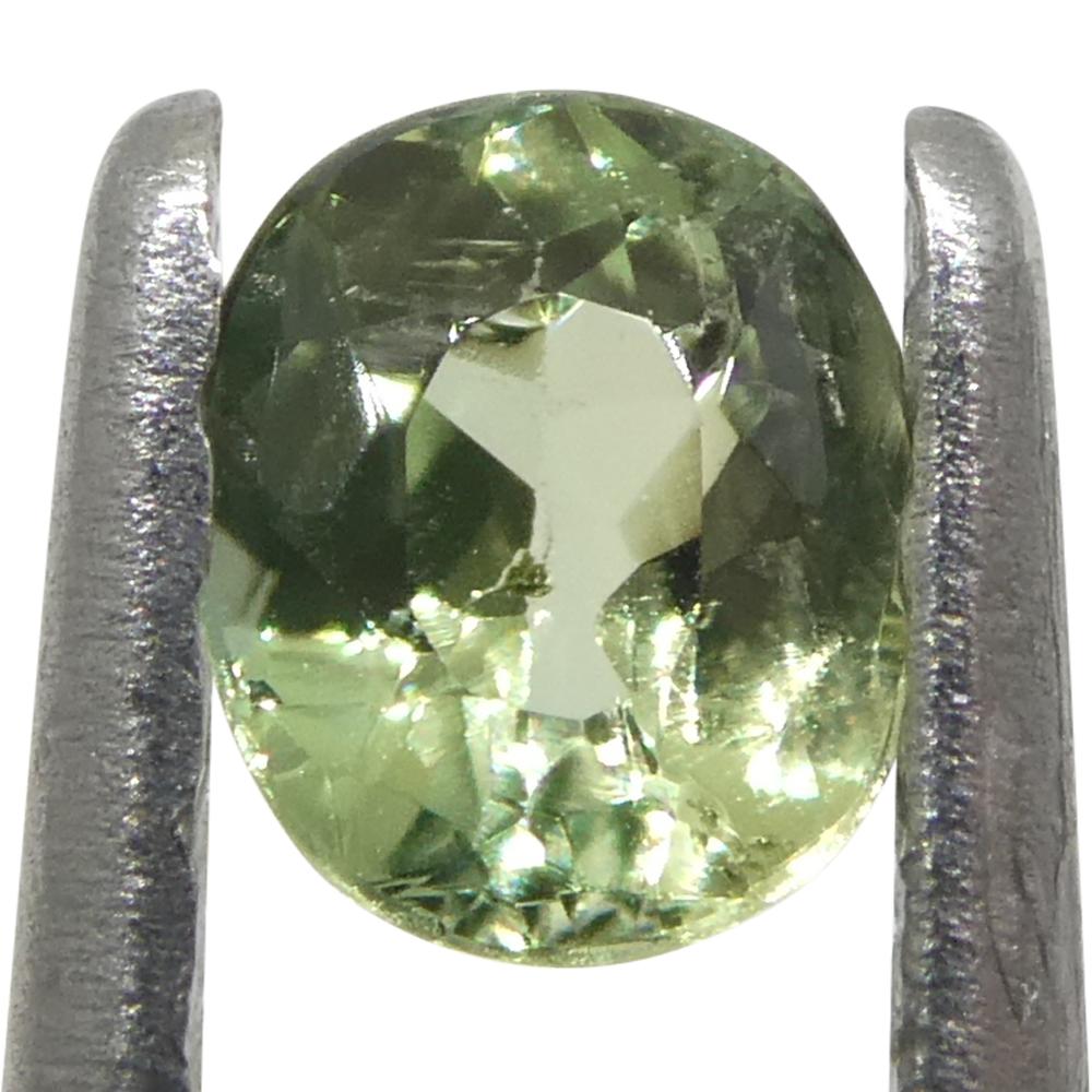 0.2ct Oval Yellowish Green to Greyish Purple Alexandrite from Brazil For Sale 4