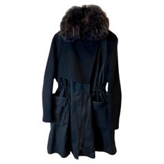 0'2nd for Barney's Long Coat with Rabbit Fur Hood