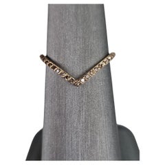 0.21 Ct Heart Shape Band Ring with Brown Diamonds