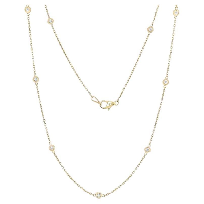 0.3 Carat Diamonds Cross Necklace in 14K Rose Gold