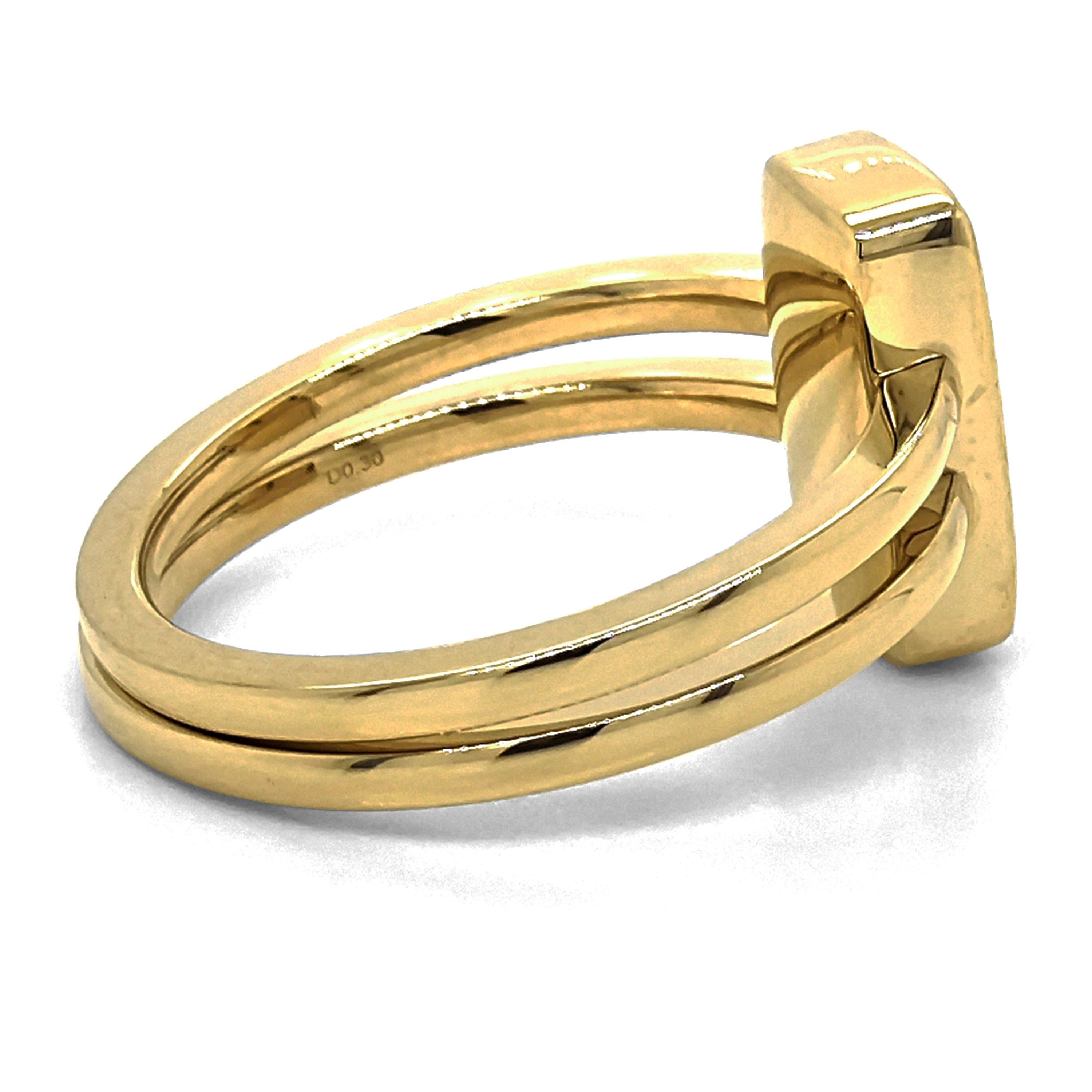 18 diamants blancs : 0,3 carat
Métal : or jaune 18 carats, 5,90 grammes