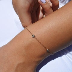 0.30 Carat Diamond by the Yard Bracelet in 14 Karat Rose Gold, Shlomit Rogel