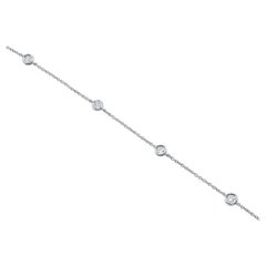 0.30 Carat Diamond by the Yard Bracelet in 14 Karat White Gold, Shlomit Rogel