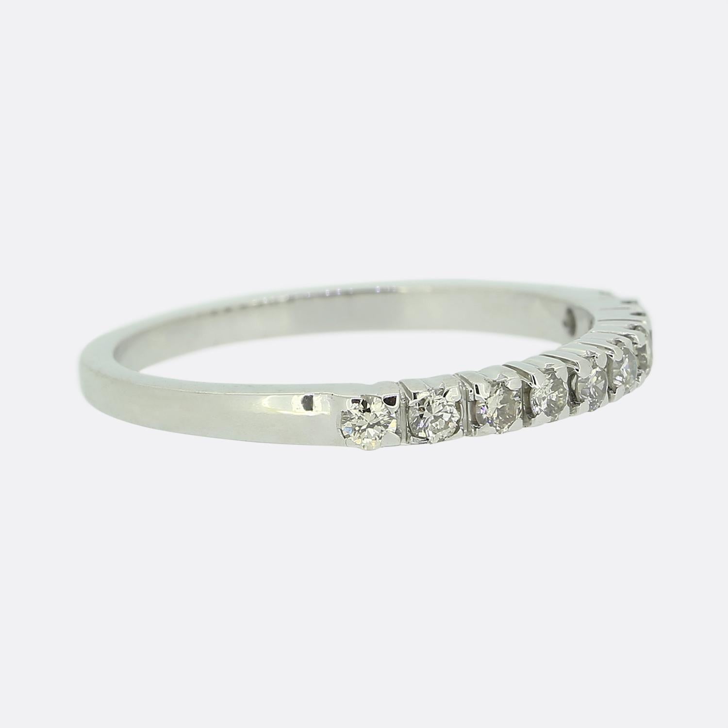 0.30 Carat Diamond Half Eternity Ring In Good Condition For Sale In London, GB