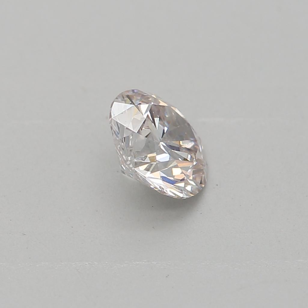 0,30 Karat Hellrosa Diamant im Rundschliff VS1 Reinheit GIA zertifiziert im Angebot 1