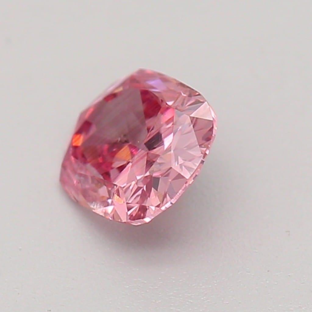 *100% NATURAL FANCY COLOUR DIAMOND*

✪ Diamond Details ✪

➛ Shape: Cushion
➛ Colour Grade: Fancy Deep Orangy Pink
➛ Carat: 0.30
➛ Clarity: I1
➛ GIA Certified 

^FEATURES OF THE DIAMOND^

Our fancy deep orangy pink diamond is a rare and exquisite