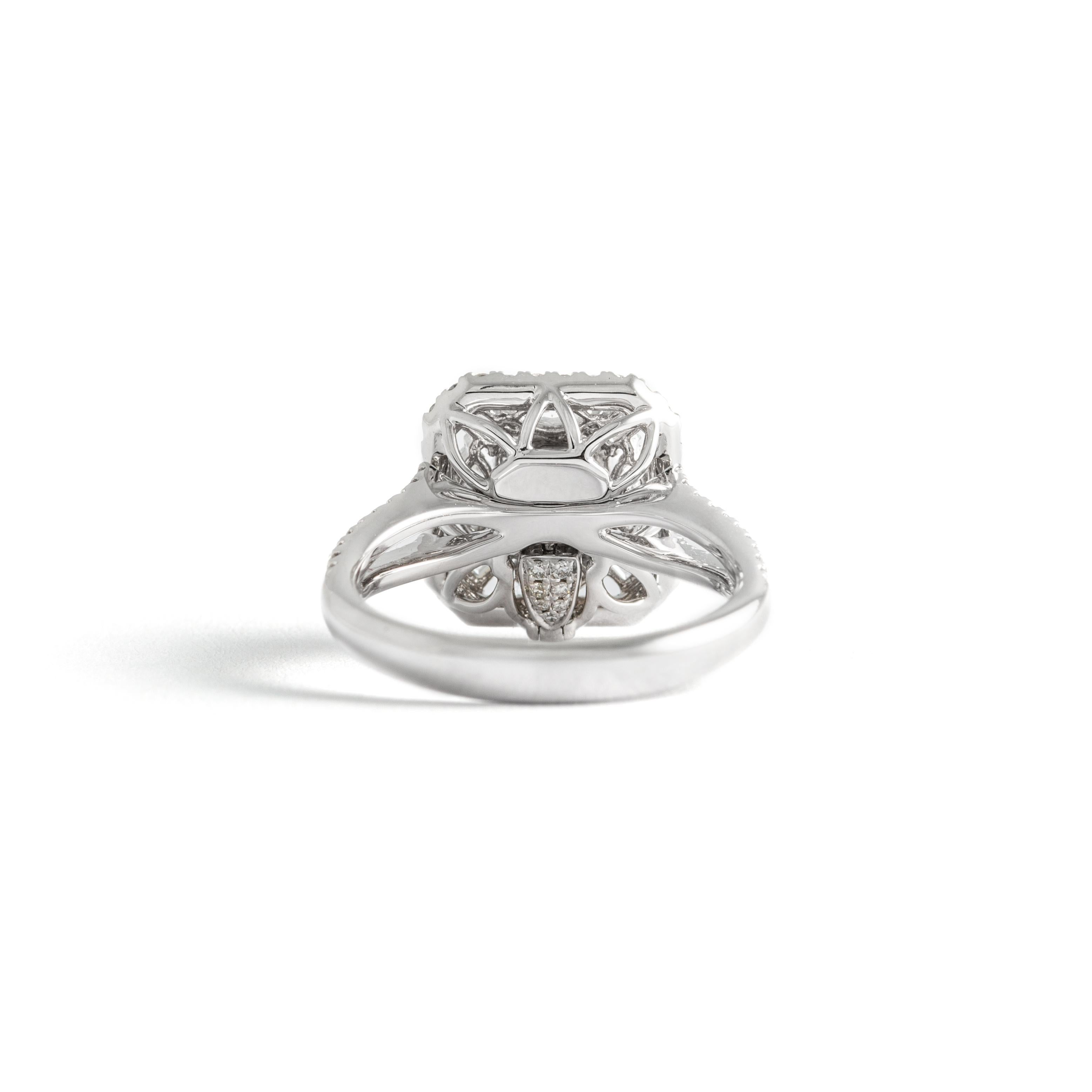 0.30 carat Fancy Pink Purple 18K White Gold Ring For Sale 1