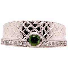 0.30 Carat Green Diamond Men’s Ring