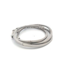0.30 Carat Round Brilliant H VS Diamond 18 Karat Gold Bangle Bracelet