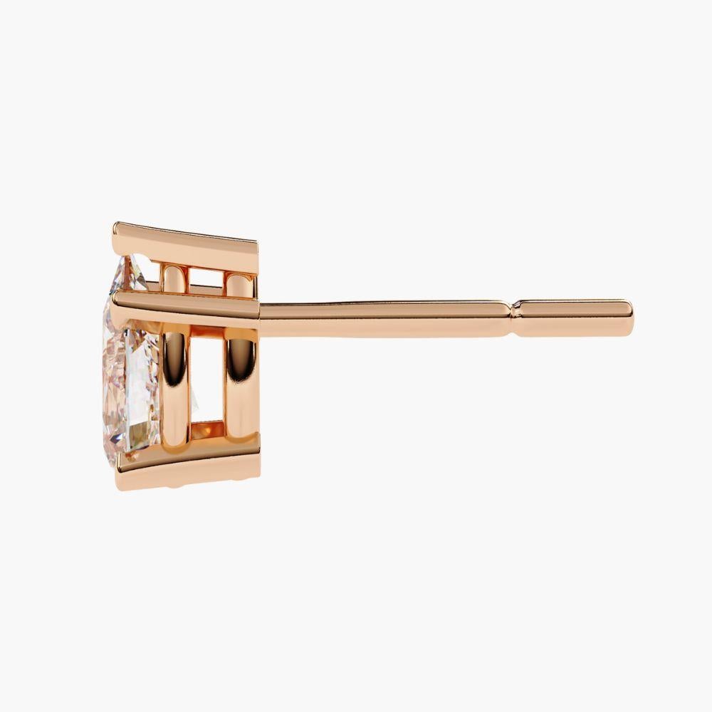 0.30 Ctw Pear-Shaped Diamond Stud Earrings 14K Gold For Sale 9