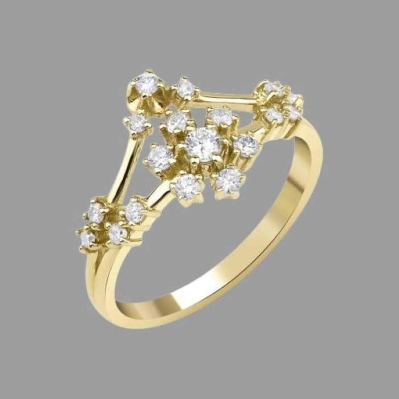 Einzelheiten zum Produkt :

- • Auf Bestellung gefertigt

- • Gold Kt: 14kt

- • Verfügbare Goldfarben: Roségold, Gelbgold, Weißgold

- • 0,30ct Natürlicher runder Diamant

- • Diamant Farbe-Klarheit: F-G Farbe VS/SI Reinheit

- • Wird mit