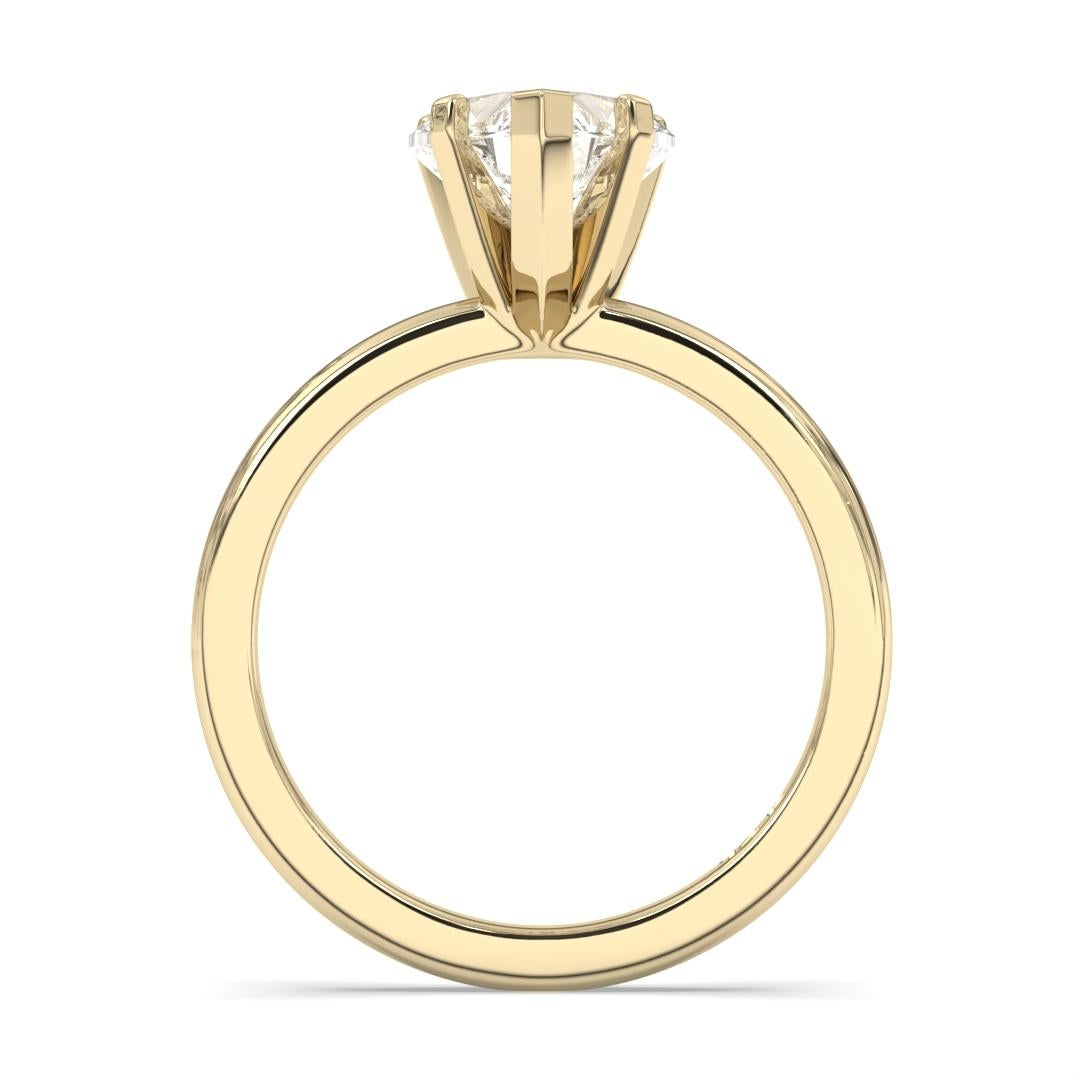 0.30CT Heart Cut Solitaire GH Color I1 Clarity Natural Diamond Wedding Ring For Sale 6