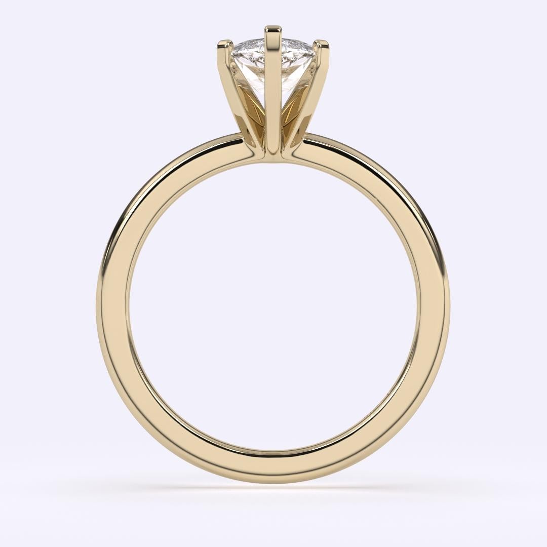 0.30CT Marquise Cut Solitaire GH Color I1 Clarity Natural Diamond Wedding Ring For Sale 7