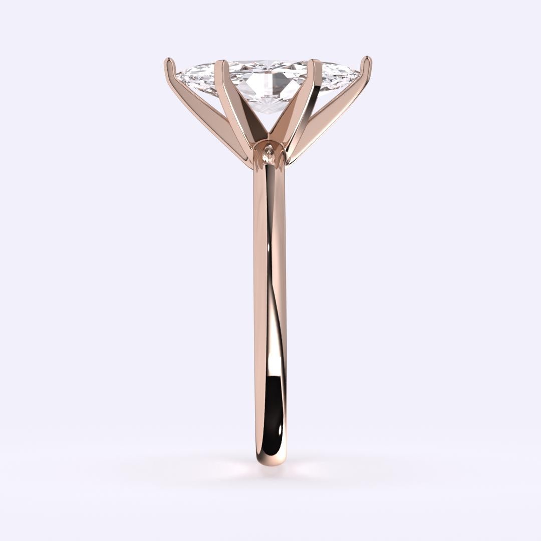 0.30CT Marquise Cut Solitaire GH Color I1 Clarity Natural Diamond Wedding Ring In New Condition For Sale In Los Angeles, CA