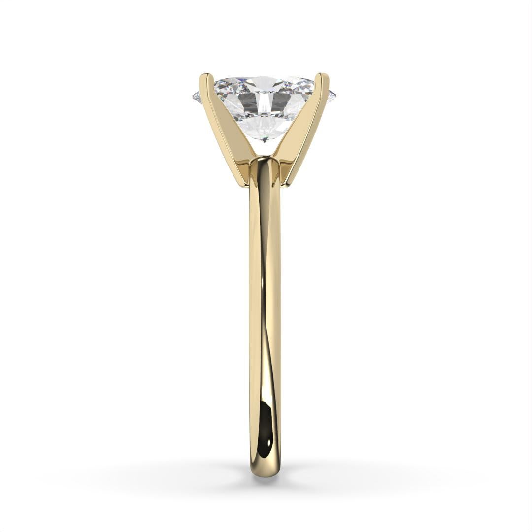 0.30CT Oval Cut Solitaire GH Color I1 Clarity Natural Diamond Wedding Ring For Sale 9