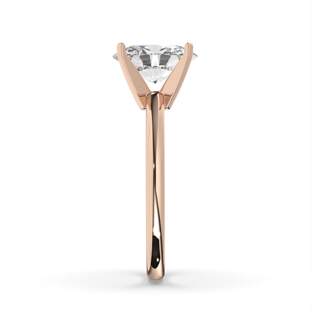 0.30CT Oval Cut Solitaire GH Color I1 Clarity Natural Diamond Wedding Ring For Sale 1