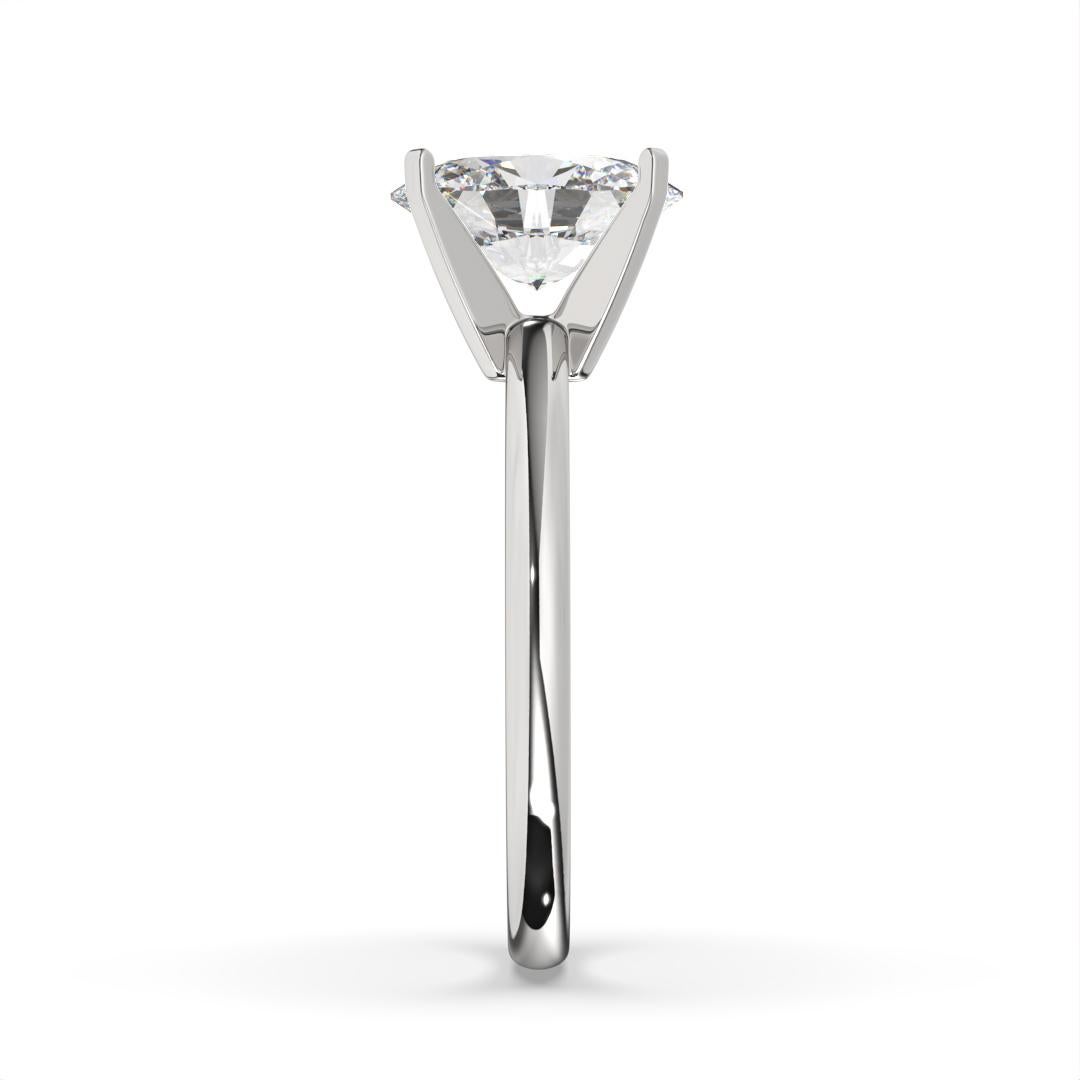 0.30CT Oval Cut Solitaire GH Color I1 Clarity Natural Diamond Wedding Ring For Sale 5
