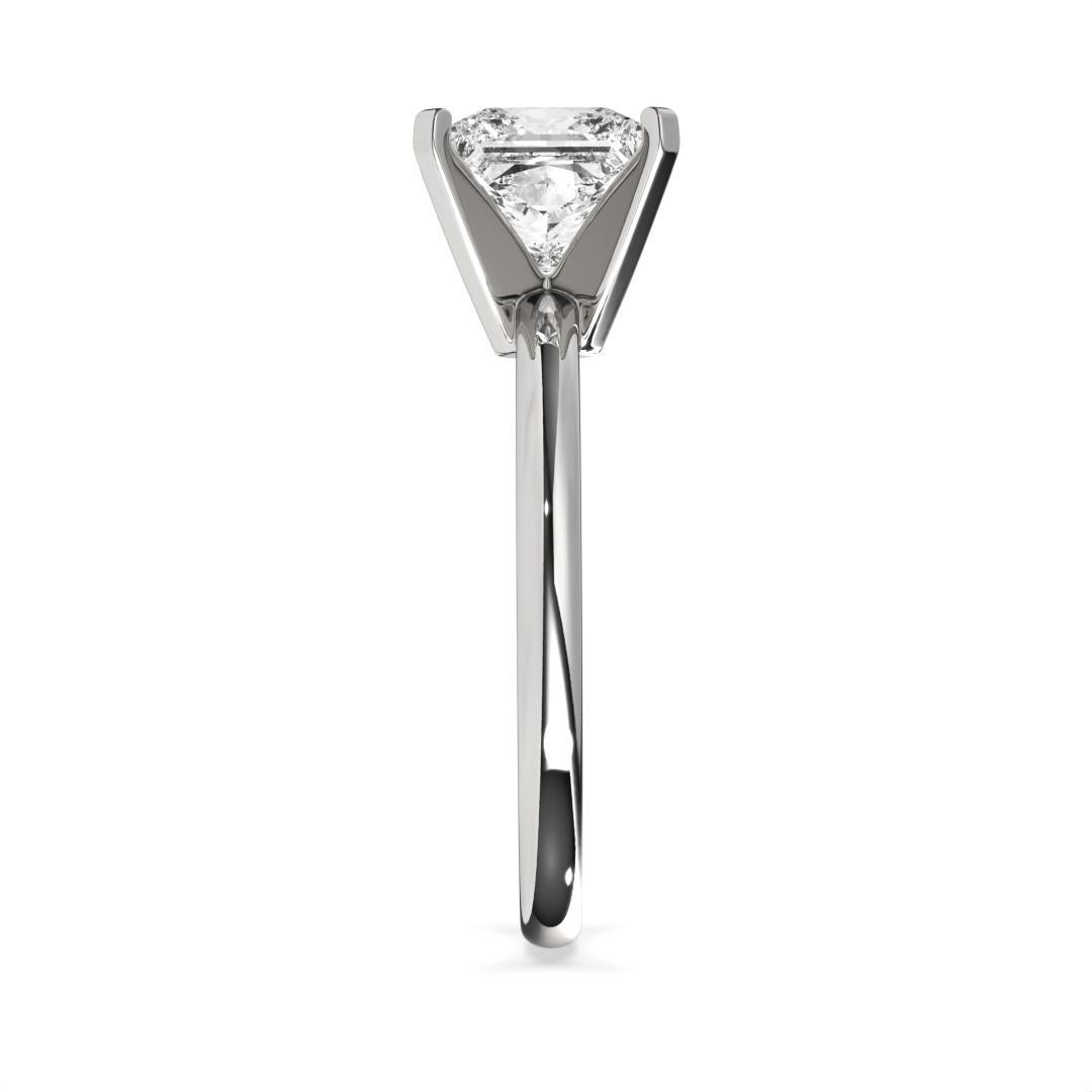 0.30CT Princess Cut Solitaire GH Color SI Clarity Natural Diamond Wedding Ring For Sale 5