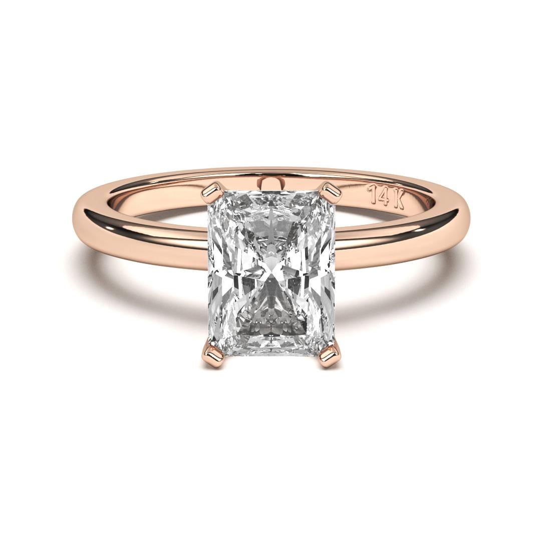 0.30CT Radiant Cut Solitaire GH Color I1 Clarity Natural Diamond Wedding Ring 14k Gold.

Specification:
Brand: Aamiaa
Metal: White Gold, Yellow Gold, and Rose Gold
Metal Purity: 14k
Design: Solitaire
Carat Weight: 0.30CT
Diamond Color: