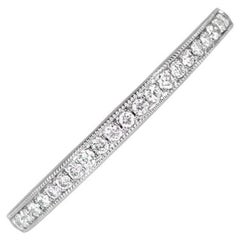 0,30ct Runder Brillantschliff Diamant Eternity Band Ring, Platin