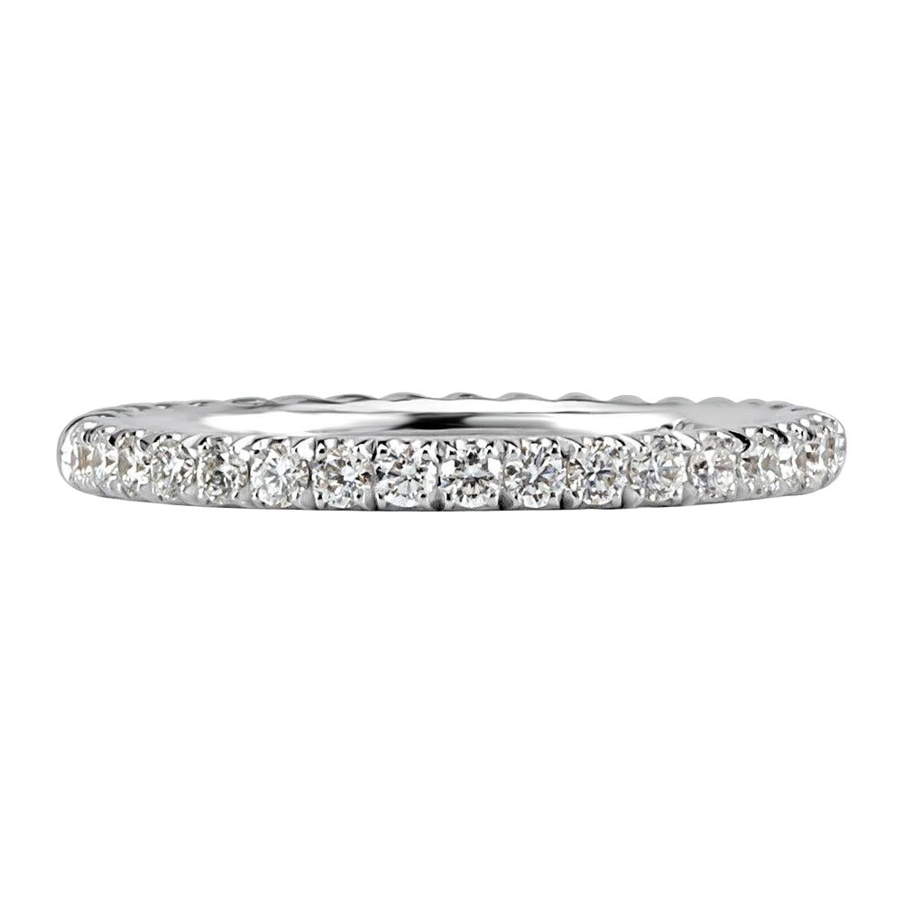 0.30ct Round Brilliant Cut Diamond Twisted Rope Wedding Band in Platinum