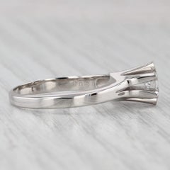 0.30ct Round Diamond Solitaire Engagement Ring 900 Platinum Size 7 COA Japan