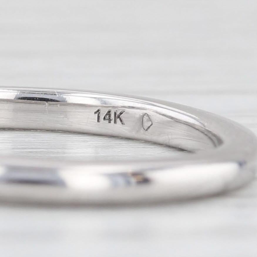 Anello a V sagomato con diamante da 0,30 ct. in oro 14k, misura 6,5, fascia nuziale di rinforzo in vendita 3