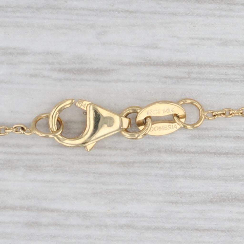 da uomo o donna Collana con croce pedante di diamanti da 0,30 ct. in oro giallo 14 ct. con catena a cavo regolabile in vendita