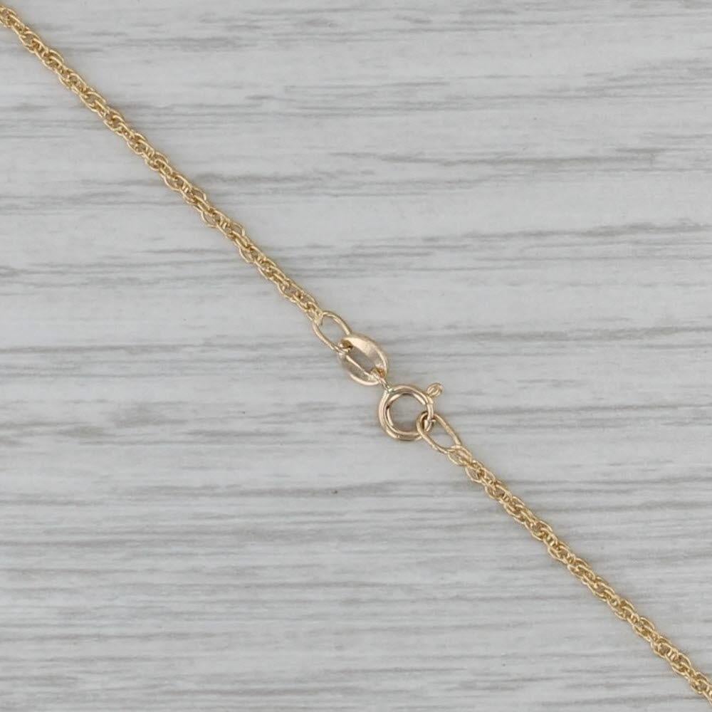 Collier pendentif coeur en or jaune 14k avec diamant 0.30ctw 20.25