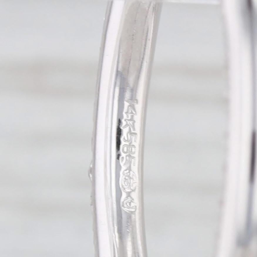 Donna Orecchini a cerchio con diamante Inside Out da 0,30 ct. in oro bianco 14k con cerchi a cerniera in vendita