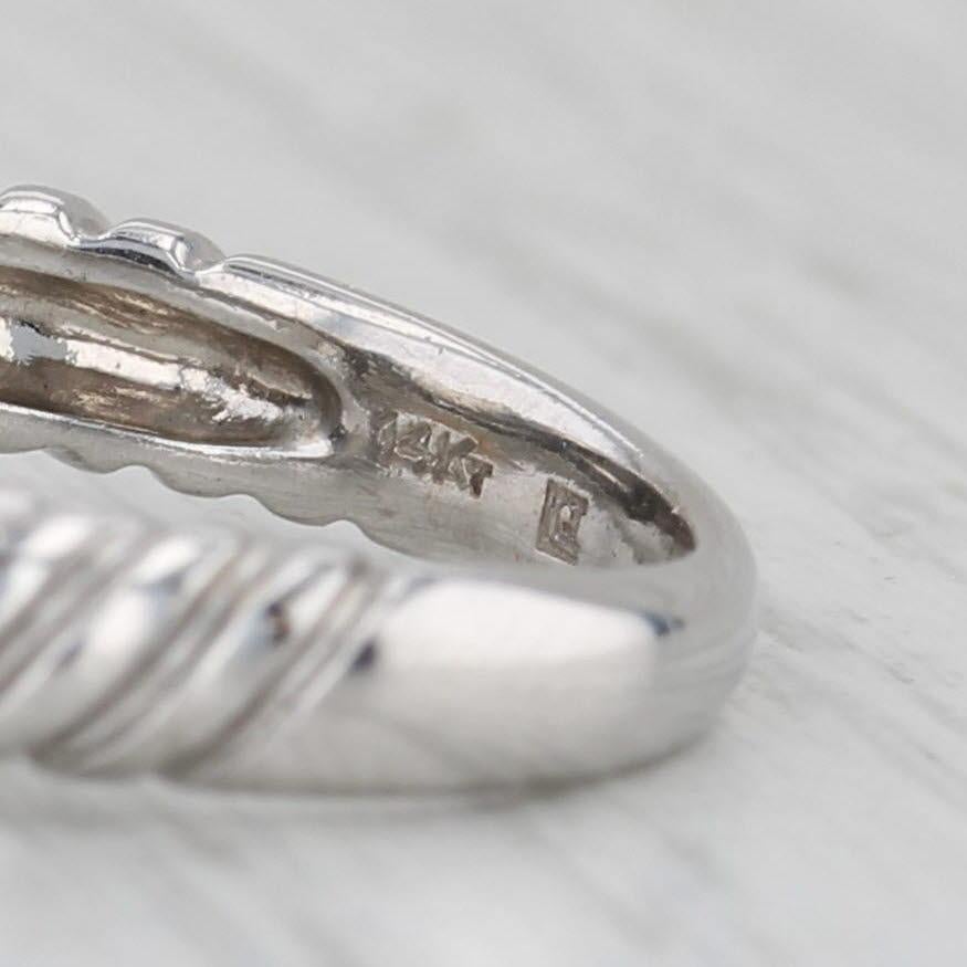 0.30ctw Diamond Ring 14k White Yellow Gold Size 5.5 Engagement For Sale 2