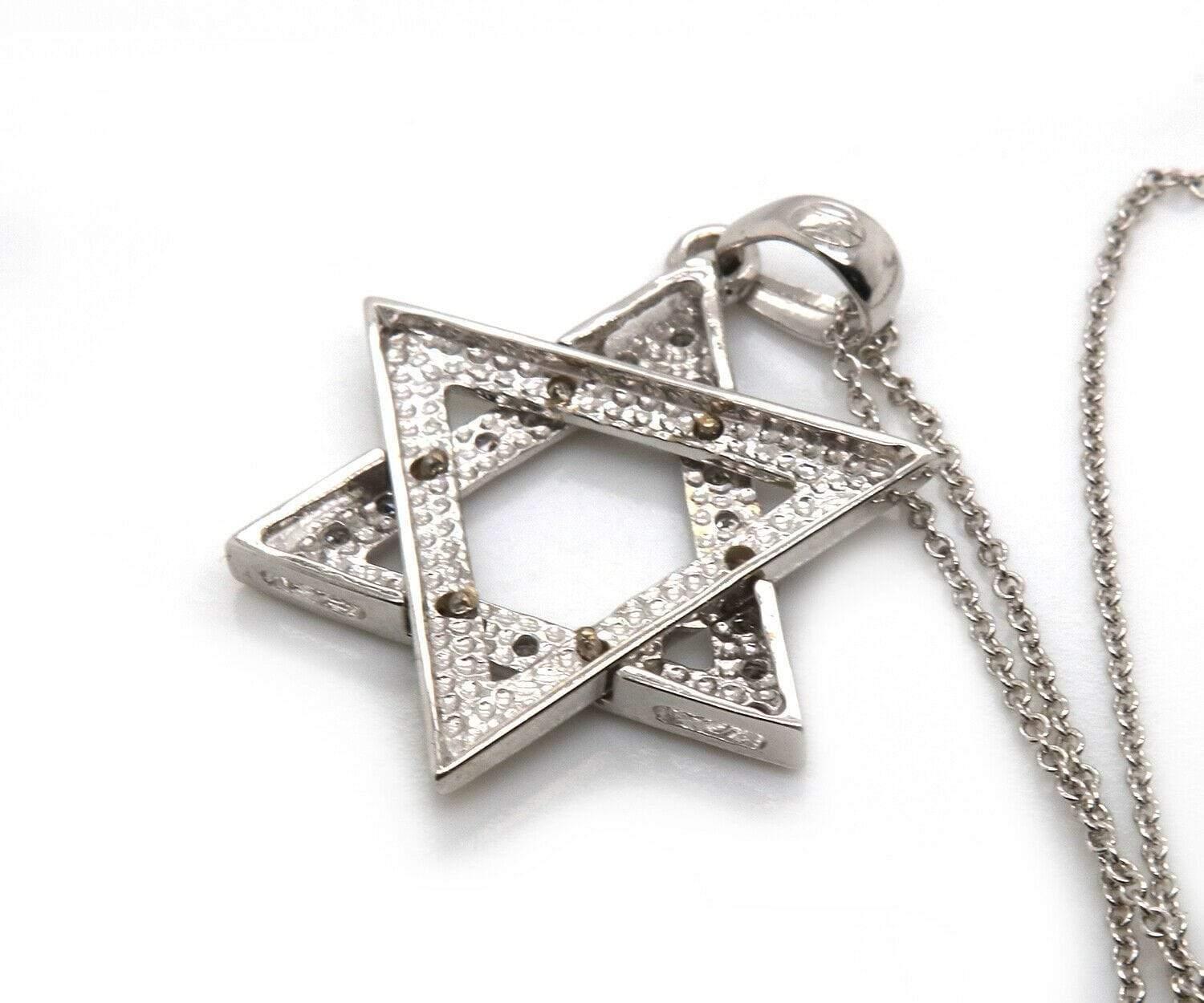 diamond jewish star necklace