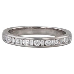 0.30ctw Diamond Wedding Band 14k White Gold Size 4.75 Stackable Ring