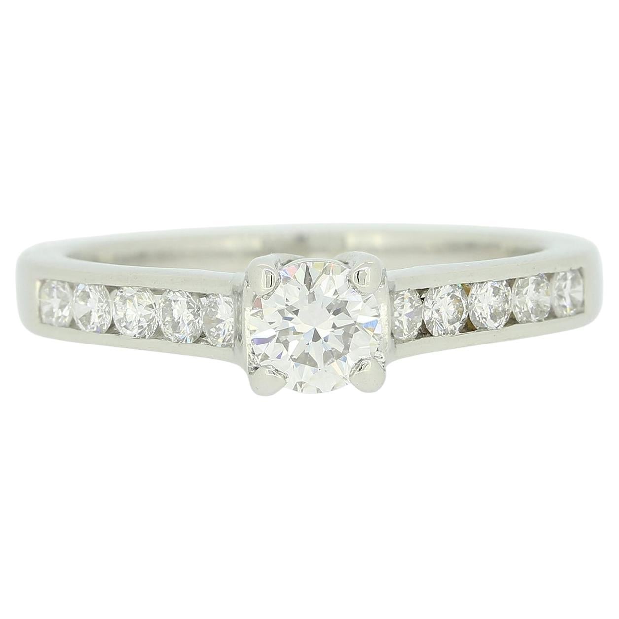 0.31 Carat Brilliant Cut Diamond Solitaire Engagement Ring
