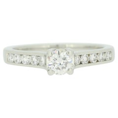 0.31 Carat Brilliant Cut Diamond Solitaire Engagement Ring