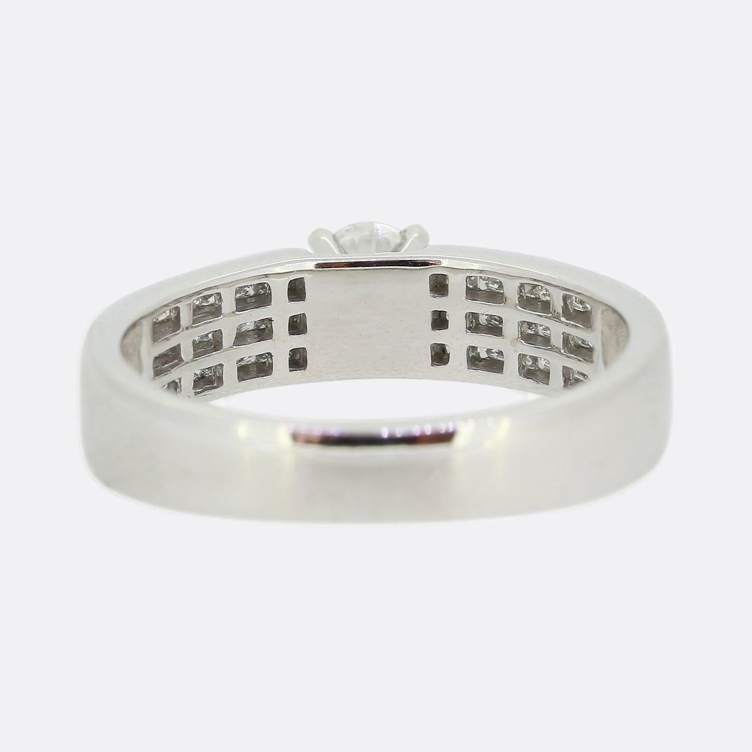 0,31 Karat Diamant Solitär Verlobungsring (Brillantschliff) im Angebot
