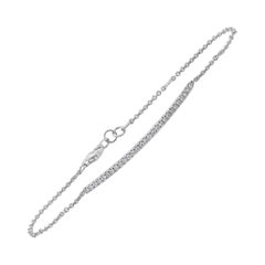 0.31 Carat Round Diamond Line Bracelet