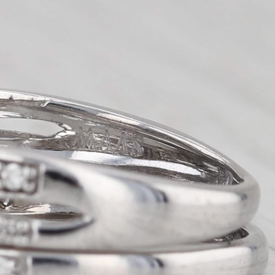 Anello di fidanzamento a forma di aureola con diamante da 0,31 ct. in vendita 3