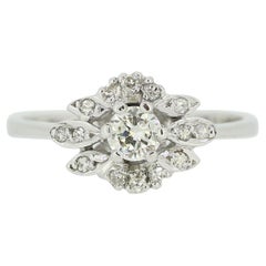 0.32 Carat Diamond Cluster Ring
