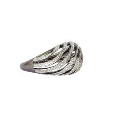 Sunita Nahata Diamond 0.32ct. Fancy Ring in 18K Black Gold with Black Diamond.