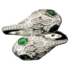 0.32 Carat Emerald Diamond Ring