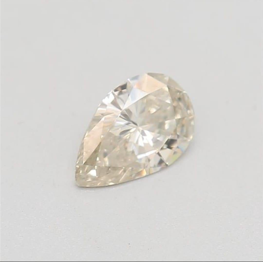 Pear Cut 0.32 Carat Pear shape diamond VS2 Clarity GIA Certified  For Sale