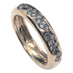 0.32 Carat Brown Pavé Diamonds Comfort Band Ring 18 Carat Rose Gold 0.32 Carat Brown Pavé Diamonds Comfort Band Ring 18 Carat Rose Gold
