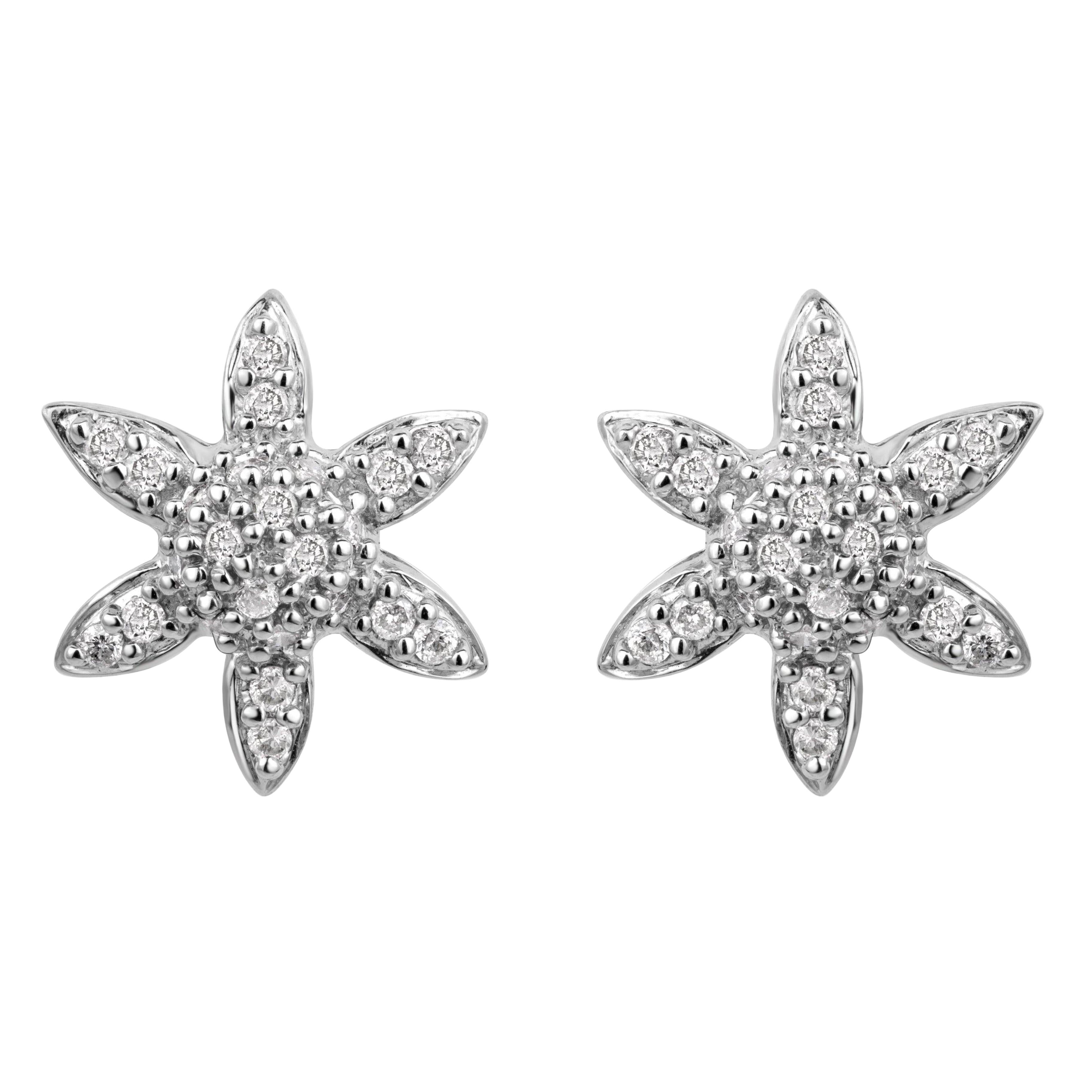 0.32 Round Brilliant Cut Diamond Earrings