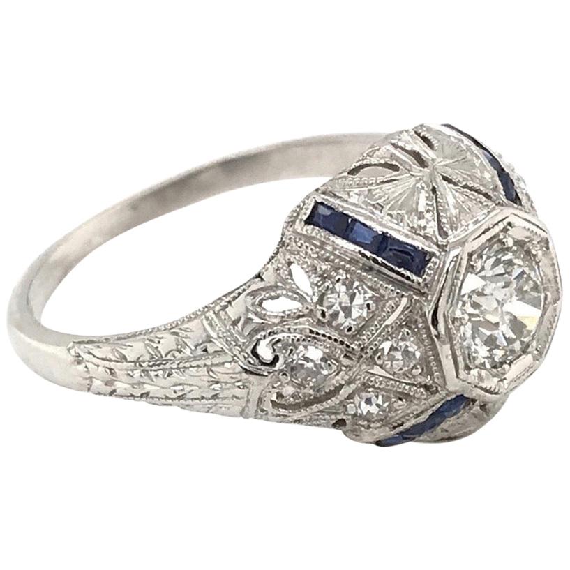 0.33 Carat Art Deco Diamond Ring