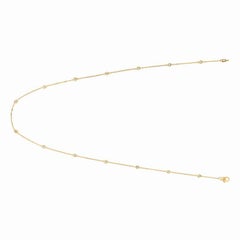 0.33 Carat Diamond by the Yard Necklace G SI 14 Karat Yellow Gold 14 Stones