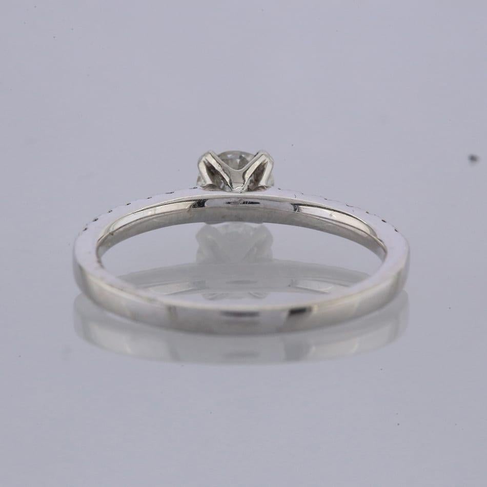 Brilliant Cut 0.33 Carat Diamond Solitaire Engagement Ring